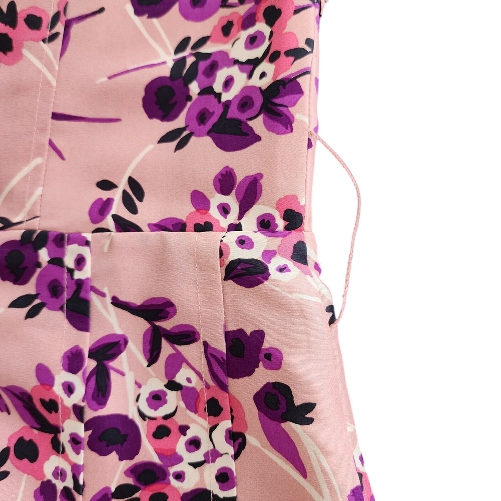 Vintage Express Silk Strapless Babydoll Mini Sweetheart‎ Cocktail Dress Sz 10 - Picture 7 of 9